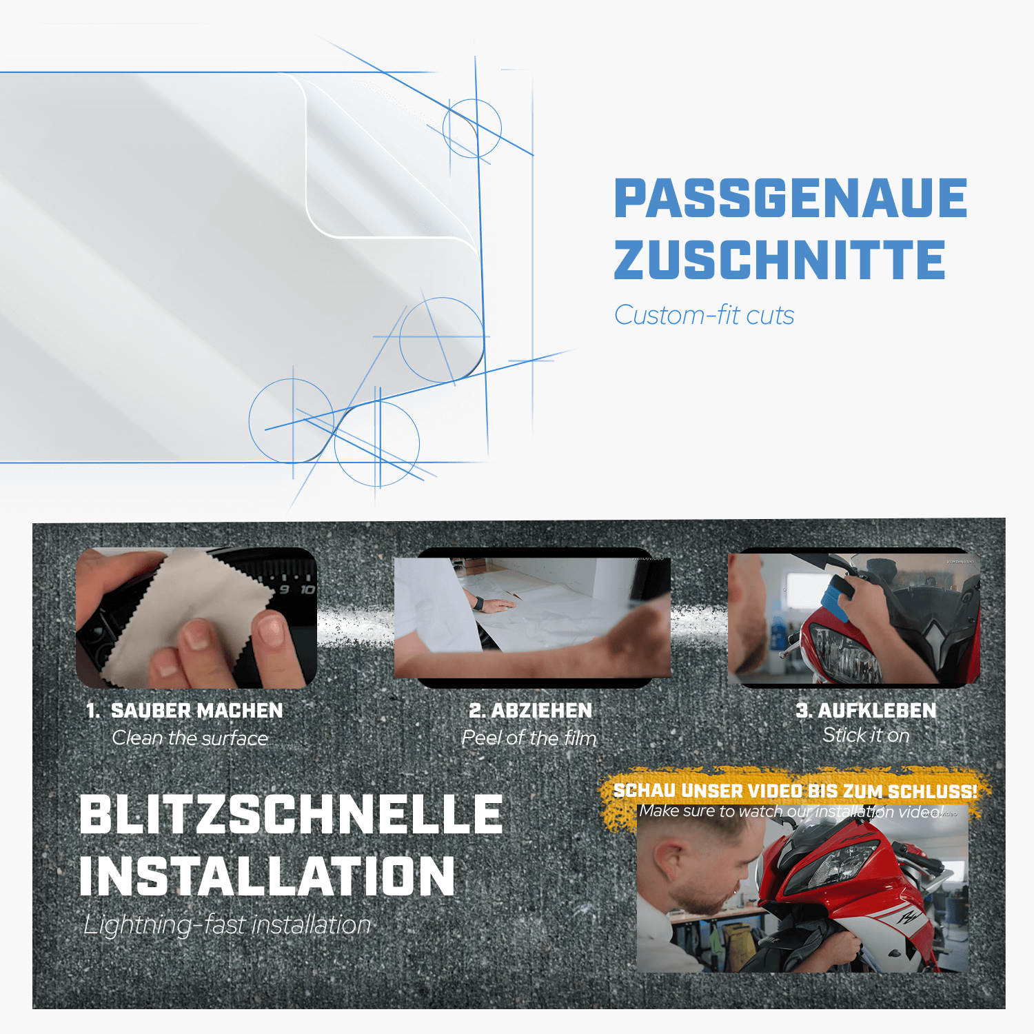 MotoScreenies Lackschutzfolie Installation.png